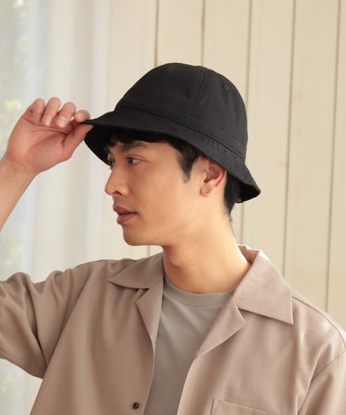 UNION STATION（ユニオンステーション）の「ツイル　メトロハット（ハット・メンズ・ブラック/ベージュ・FREE）」の2枚目の写真
