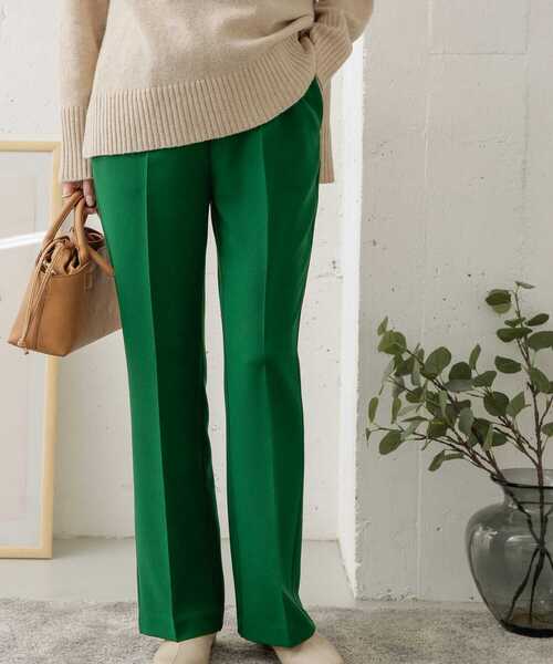 URBAN RESEARCH DOORS(アーバンリサーチドアーズ)の「ダブルクロスフレアイージーパンツ(その他パンツ・レディース・ブラック/グリーン・38/36)」の20枚目の写真