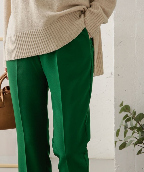 URBAN RESEARCH DOORS(アーバンリサーチドアーズ)の「ダブルクロスフレアイージーパンツ(その他パンツ・レディース・ブラック/グリーン・38/36)」の22枚目の写真