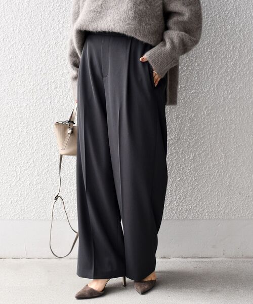 SHIPS（シップス）の「〈手洗い可能〉ソリッドセミワイドパンツ◆（その他パンツ・レディース・ブラック/ライトグリーン/ライトピンク/ベージュ系・40/38/36/34）」の19枚目の写真