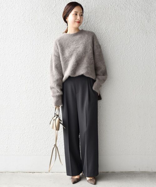 SHIPS（シップス）の「〈手洗い可能〉ソリッドセミワイドパンツ◆（その他パンツ・レディース・ブラック/ライトグリーン/ライトピンク/ベージュ系・40/38/36/34）」の22枚目の写真