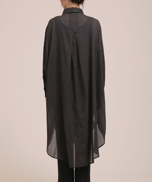 Mes Demoiselles...(メドモワゼル)の「Mes Demoiselles/ロングシャツ/SHIRT HOLLAND(シャツ/ブラウス・レディース・ブラック/カーキ・1)」の11枚目の写真