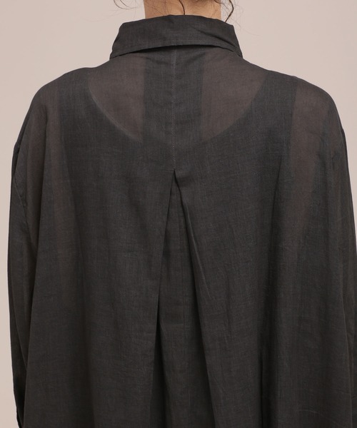 Mes Demoiselles...(メドモワゼル)の「Mes Demoiselles/ロングシャツ/SHIRT HOLLAND(シャツ/ブラウス・レディース・ブラック/カーキ・1)」の13枚目の写真
