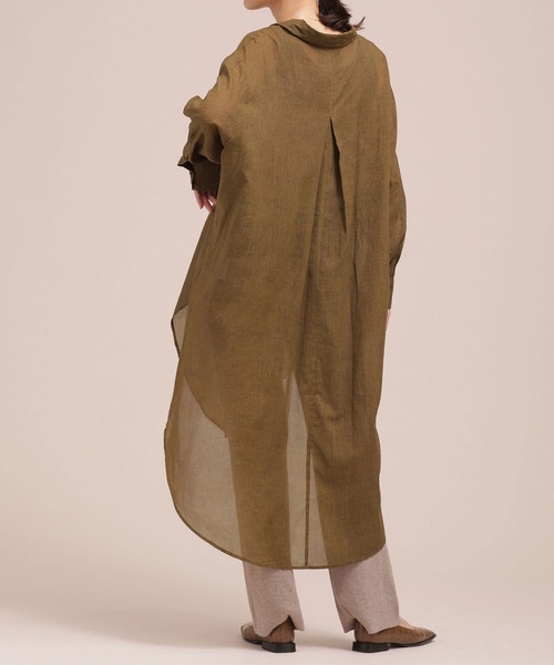 Mes Demoiselles...(メドモワゼル)の「Mes Demoiselles/ロングシャツ/SHIRT HOLLAND(シャツ/ブラウス・レディース・ブラック/カーキ・1)」の16枚目の写真