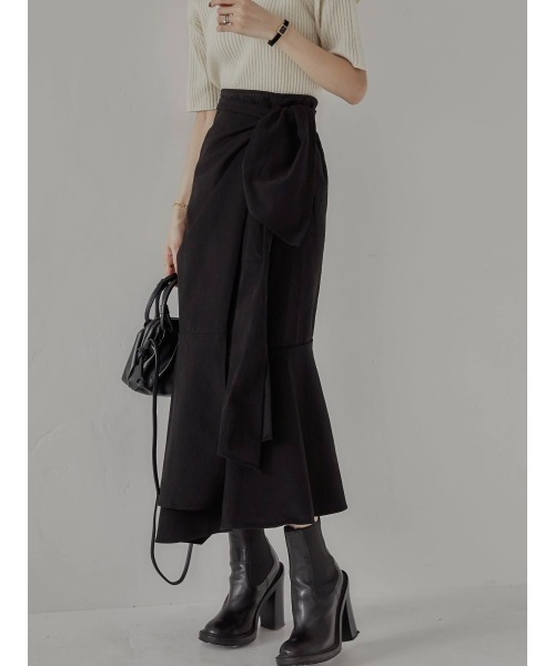 amel（エイメル）の「ラップリボンスカート（スカート・レディース・ブラック・FREE）」の12枚目の写真