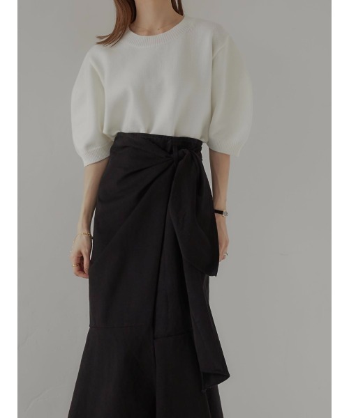 amel（エイメル）の「ラップリボンスカート（スカート・レディース・ブラック・FREE）」の9枚目の写真