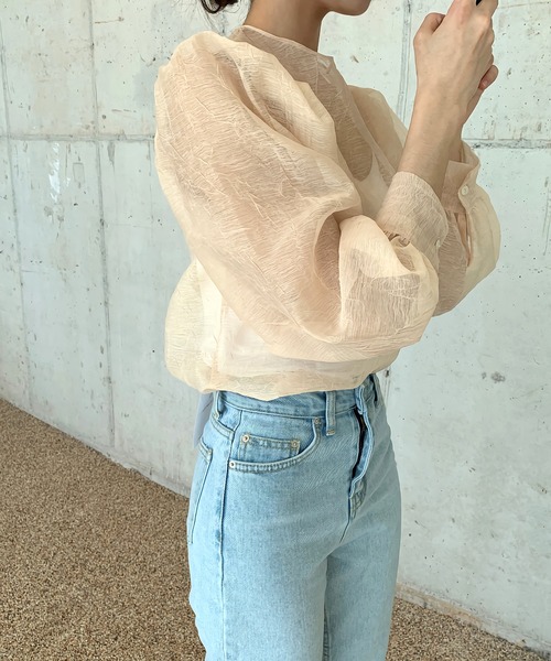 Dita Muaj.(ディータムアージュ)の「ビショップスリーブシースルートップス(シャツ/ブラウス・レディース・ブラック/アイボリー/ホワイト・FREE)」の13枚目の写真