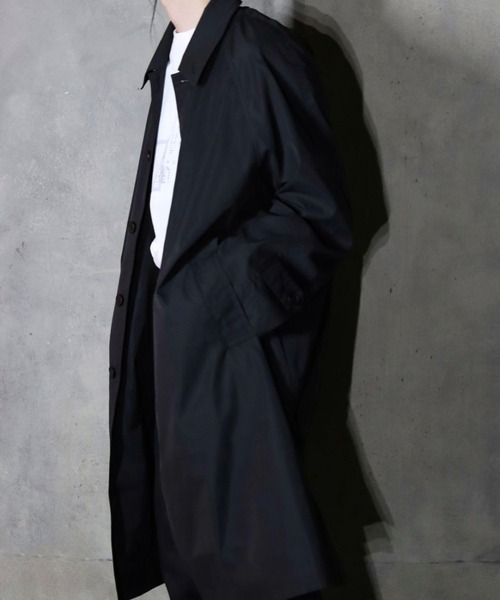 A4A(エーフォーエー)の「A4A/エーフォーエー/ステンカラーコート(ステンカラーコート・メンズ・ブラック/ベージュ・MEDIUM/LARGE)」の12枚目の写真
