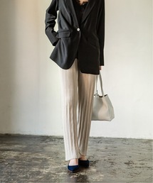 【ADAWAS】PLEATED STITCHニットパンツ◆