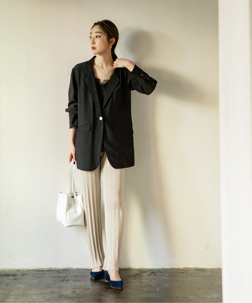 ADAWAS（アダワズ）の「【ADAWAS】PLEATED STITCHニットパンツ◆（その他パンツ・レディース・ピンク/ブラウン/ブラック/ナチュラル・FREE）」の20枚目の写真