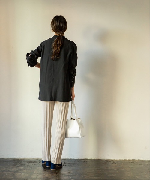 ADAWAS（アダワズ）の「【ADAWAS】PLEATED STITCHニットパンツ◆（その他パンツ・レディース・ピンク/ブラウン/ブラック/ナチュラル・FREE）」の5枚目の写真