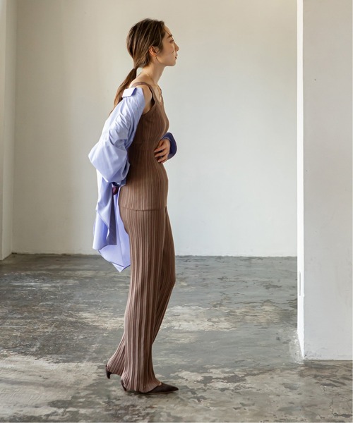 ADAWAS（アダワズ）の「【ADAWAS】PLEATED STITCHニットパンツ◆（その他パンツ・レディース・ピンク/ブラウン/ブラック/ナチュラル・FREE）」の10枚目の写真
