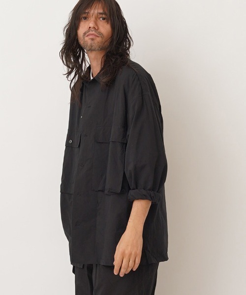 EGO TRIPPING（エゴトリッピング）の「ms4954-HBT SHIRTS シャツ（シャツ/ブラウス・メンズ・ブラック/カーキ・46/48）」の3枚目の写真