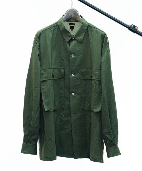 EGO TRIPPING（エゴトリッピング）の「ms4954-HBT SHIRTS シャツ（シャツ/ブラウス・メンズ・ブラック/カーキ・46/48）」の17枚目の写真