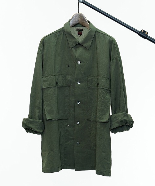 EGO TRIPPING（エゴトリッピング）の「ms4954-HBT SHIRTS シャツ（シャツ/ブラウス・メンズ・ブラック/カーキ・46/48）」の15枚目の写真