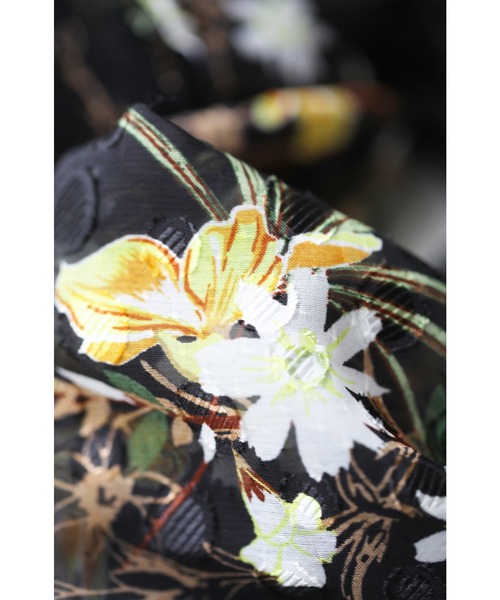 cawaii(カワイイ)の「(黒)ドットとお花の柄合わせシアーブラウストップス(シャツ/ブラウス・レディース・ブラック・FREE)」の22枚目の写真