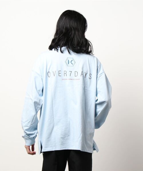 KENES GRAFFITI(ケネスグラフィティ)の「ロゴ刺繍&プリントロングTシャツ(Tシャツ/カットソー・メンズ・ブラック/オフホワイト/サックスブルー/グレイッシュベージュ・S/M/L/XS)」の22枚目の写真