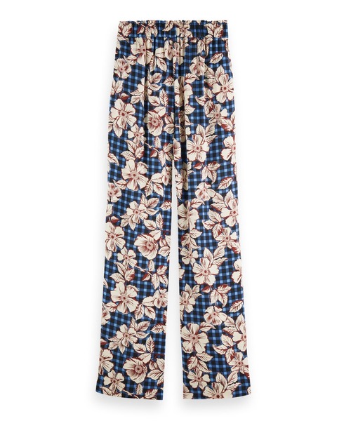 MAISON SCOTCH（メゾンスコッチ）の「プリント ワイドパンツ【164792】（その他パンツ・レディース・ブルー系その他・SMALL/MEDIUM/X-SMALL）」の4枚目の写真