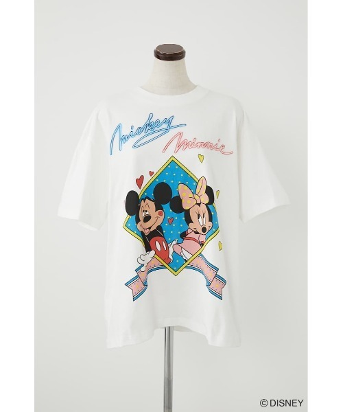 セール Md Mickey Minnie Tシャツ Tシャツ カットソー Disney Series Created By Moussy ディズニーシリーズクリエイテッドバイマウジー のファッション通販 Zozotown