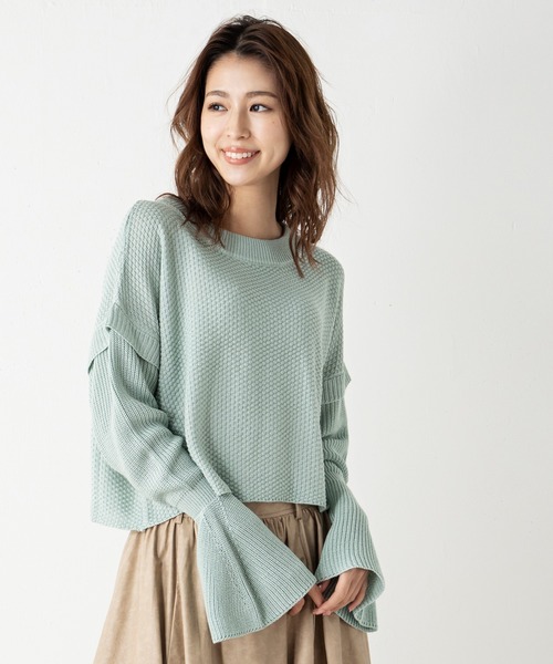 セール Style4 フレアスリーブショートニット ニット セーター Million Carats ミリオンカラッツ のファッション通販 Zozotown