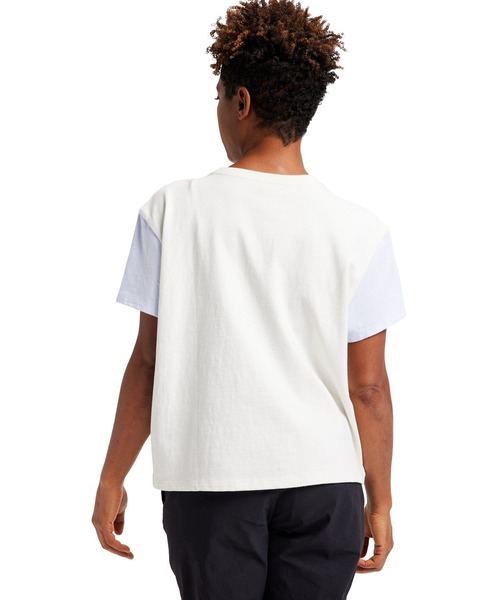 BURTON(バートン)の「ヘビーウェイト ジャージー 半袖 Tシャツ オーガニックコットン 防縮(Tシャツ/カットソー・レディース・ホワイト×パープル・S/M/XS)」の4枚目の写真