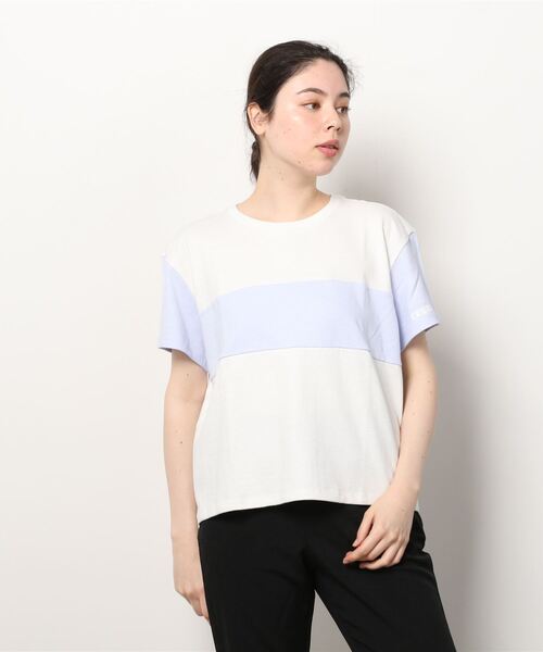 BURTON(バートン)の「ヘビーウェイト ジャージー 半袖 Tシャツ オーガニックコットン 防縮(Tシャツ/カットソー・レディース・ホワイト×パープル・S/M/XS)」の6枚目の写真