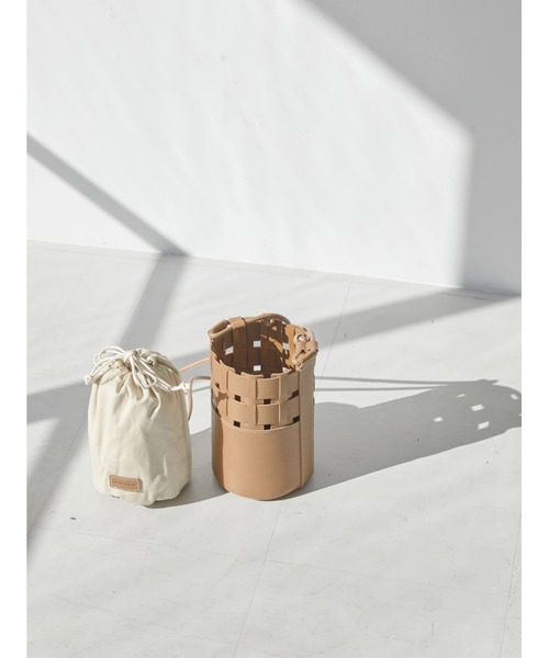 AMERICAN HOLIC（アメリカンホリック）の「ハーフメッシュバケットバッグ（ショルダーバッグ・レディース・ライトブルー/ブラック/ブラウン/アイボリー・FREE）」の9枚目の写真