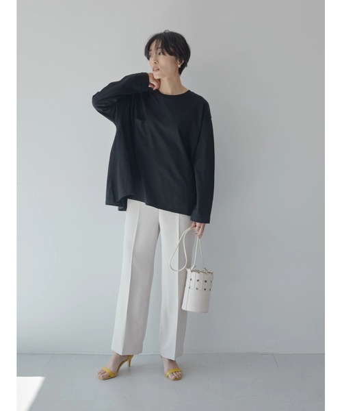 AMERICAN HOLIC（アメリカンホリック）の「ハーフメッシュバケットバッグ（ショルダーバッグ・レディース・ライトブルー/ブラック/ブラウン/アイボリー・FREE）」の13枚目の写真