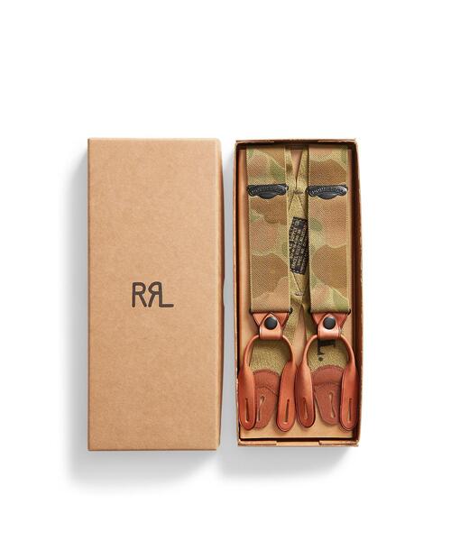 RRL（ダブル アール エル）の「カモ ストレッチ ブレーシズ（サスペンダー・メンズ・グリーン・ONE）」の3枚目の写真