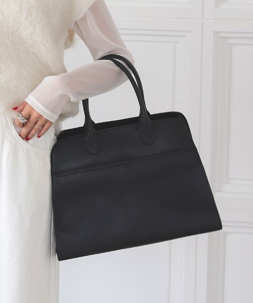 DONOBAN（ドノバン）の「「A4対応」サイドベルト A4トートバッグ（トートバッグ・レディース・ブラック/グレイッシュベージュ/ベージュ系その他・ONESIZE）」の2枚目の写真