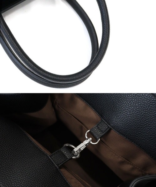 DONOBAN（ドノバン）の「「A4対応」サイドベルト A4トートバッグ（トートバッグ・レディース・ブラック/グレイッシュベージュ/ベージュ系その他・ONESIZE）」の7枚目の写真