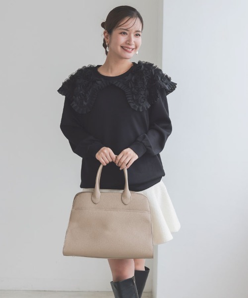 DONOBAN（ドノバン）の「「A4対応」サイドベルト A4トートバッグ（トートバッグ・レディース・ブラック/グレイッシュベージュ/ベージュ系その他・ONESIZE）」の19枚目の写真