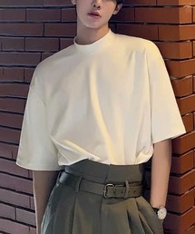 【NOWLE】ハーフ ハイネック 半袖 Tシャツ