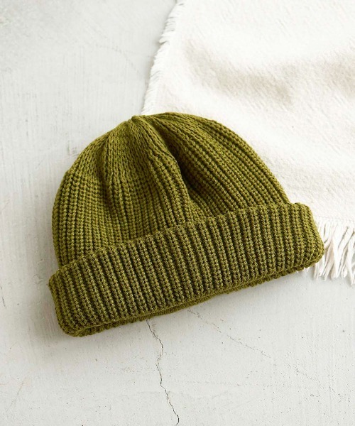 Mighty Shine(マイティシャイン)の「mko10422- Fisherman Roll Knit Cap ニットキャップ(ニットキャップ/ビーニー・メンズ・ネイビー/カーキ/ブラック/オレンジ/ブラウン・FREE)」の8枚目の写真