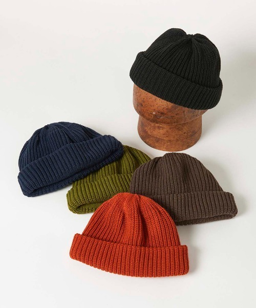 Mighty Shine(マイティシャイン)の「mko10422- Fisherman Roll Knit Cap ニットキャップ(ニットキャップ/ビーニー・メンズ・ネイビー/カーキ/ブラック/オレンジ/ブラウン・FREE)」の15枚目の写真