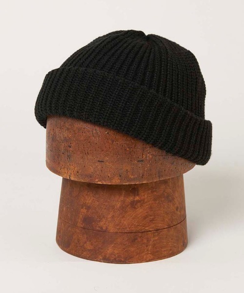 Mighty Shine(マイティシャイン)の「mko10422- Fisherman Roll Knit Cap ニットキャップ(ニットキャップ/ビーニー・メンズ・ネイビー/カーキ/ブラック/オレンジ/ブラウン・FREE)」の6枚目の写真