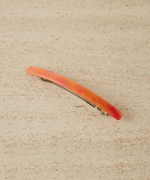 CITEN（シテン）の「＜CITEN（シテン）＞ワイドバレッタ（バレッタ/ヘアクリップ・レディース・ベージュ/オレンジ・FREE）」の3枚目の写真