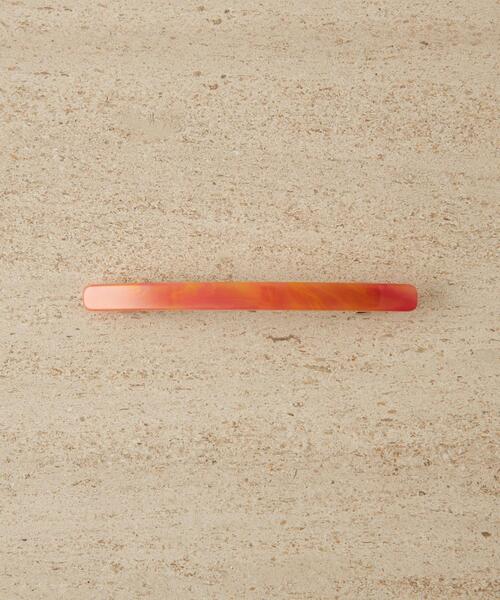 CITEN（シテン）の「＜CITEN（シテン）＞ワイドバレッタ（バレッタ/ヘアクリップ・レディース・ベージュ/オレンジ・FREE）」の4枚目の写真