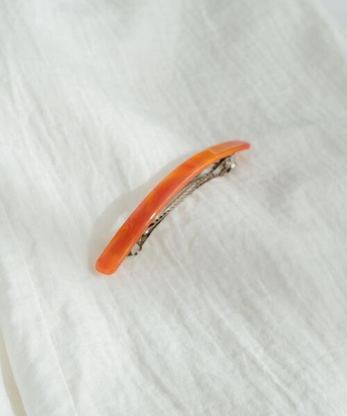 CITEN（シテン）の「＜CITEN（シテン）＞ワイドバレッタ（バレッタ/ヘアクリップ・レディース・ベージュ/オレンジ・FREE）」の8枚目の写真