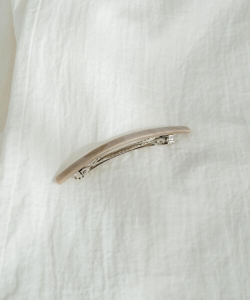 CITEN（シテン）の「＜CITEN（シテン）＞ワイドバレッタ（バレッタ/ヘアクリップ・レディース・ベージュ/オレンジ・FREE）」の9枚目の写真