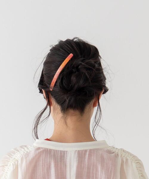 CITEN（シテン）の「＜CITEN（シテン）＞ワイドバレッタ（バレッタ/ヘアクリップ・レディース・ベージュ/オレンジ・FREE）」の11枚目の写真