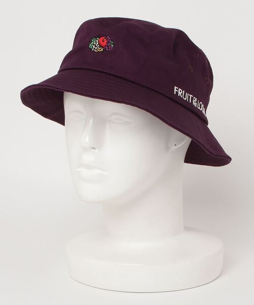 FRUIT OF THE LOOM（フルーツオブザルーム）の「FRUIT OF THE LOOM/ LOGO EMB BUCKET HAT ロゴ バケットハット 14713000（ハット・メンズ・パープル/ホワイト/ブラック/ベージュ/ピンク系その他/グリーン系その他/ブルー・FREE）」の15枚目の写真