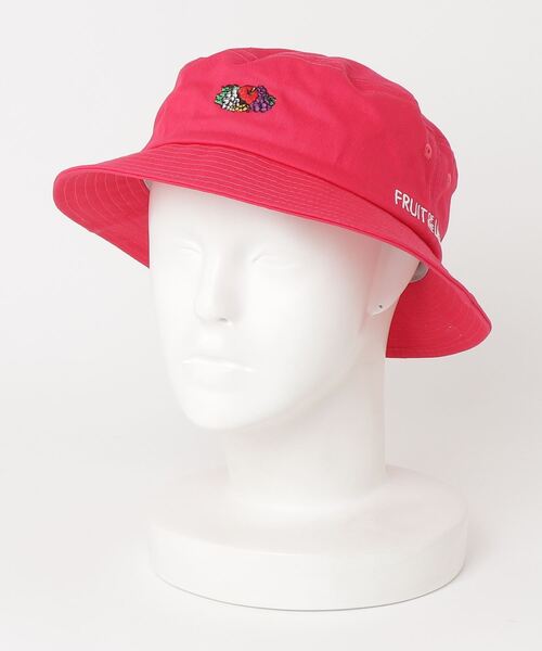 FRUIT OF THE LOOM（フルーツオブザルーム）の「FRUIT OF THE LOOM/ LOGO EMB BUCKET HAT ロゴ バケットハット 14713000（ハット・メンズ・パープル/ホワイト/ブラック/ベージュ/ピンク系その他/グリーン系その他/ブルー・FREE）」の17枚目の写真
