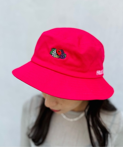 FRUIT OF THE LOOM（フルーツオブザルーム）の「FRUIT OF THE LOOM/ LOGO EMB BUCKET HAT ロゴ バケットハット 14713000（ハット・メンズ・パープル/ホワイト/ブラック/ベージュ/ピンク系その他/グリーン系その他/ブルー・FREE）」の20枚目の写真
