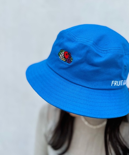 FRUIT OF THE LOOM（フルーツオブザルーム）の「FRUIT OF THE LOOM/ LOGO EMB BUCKET HAT ロゴ バケットハット 14713000（ハット・メンズ・パープル/ホワイト/ブラック/ベージュ/ピンク系その他/グリーン系その他/ブルー・FREE）」の21枚目の写真
