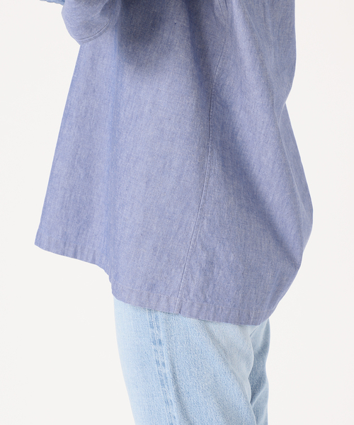 極美品 イエナラブークル IENA デニム セーラーシャツ 22SS 定価2万 セール】IENA LA BOUCLE ライト デニム セーラーシャツ（シャツ