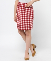 one after another NICE CLAUP | 【non-no3月号掲載　ナイスクラップ】２重織ギンガムタイトスカート(スカート)