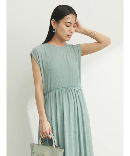 armonia（アルモニーア）の「armonia. ﾖｳﾘｭｳﾌﾟﾘｰﾂｼｱｰﾜﾝﾋﾟｰｽ（ワンピース・レディース・ブラック/カーキ/ブルー・FREE）」の10枚目の写真