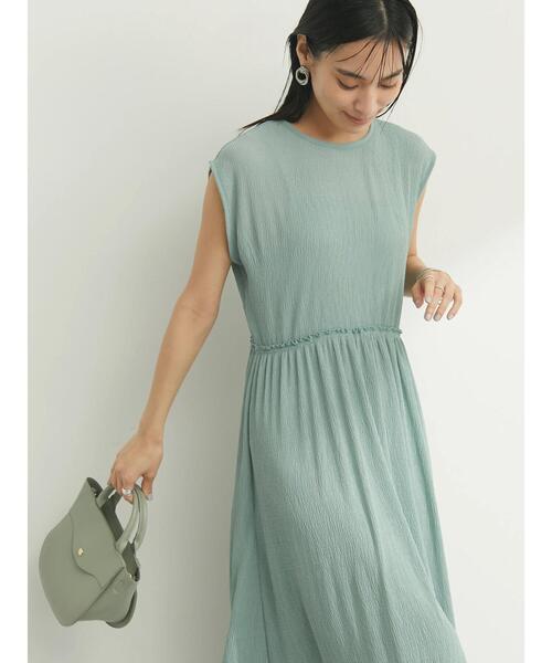 armonia（アルモニーア）の「armonia. ﾖｳﾘｭｳﾌﾟﾘｰﾂｼｱｰﾜﾝﾋﾟｰｽ（ワンピース・レディース・ブラック/カーキ/ブルー・FREE）」の11枚目の写真