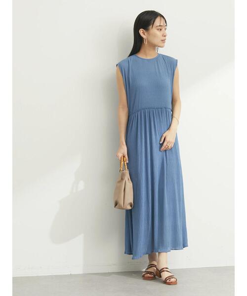 armonia（アルモニーア）の「armonia. ﾖｳﾘｭｳﾌﾟﾘｰﾂｼｱｰﾜﾝﾋﾟｰｽ（ワンピース・レディース・ブラック/カーキ/ブルー・FREE）」の20枚目の写真